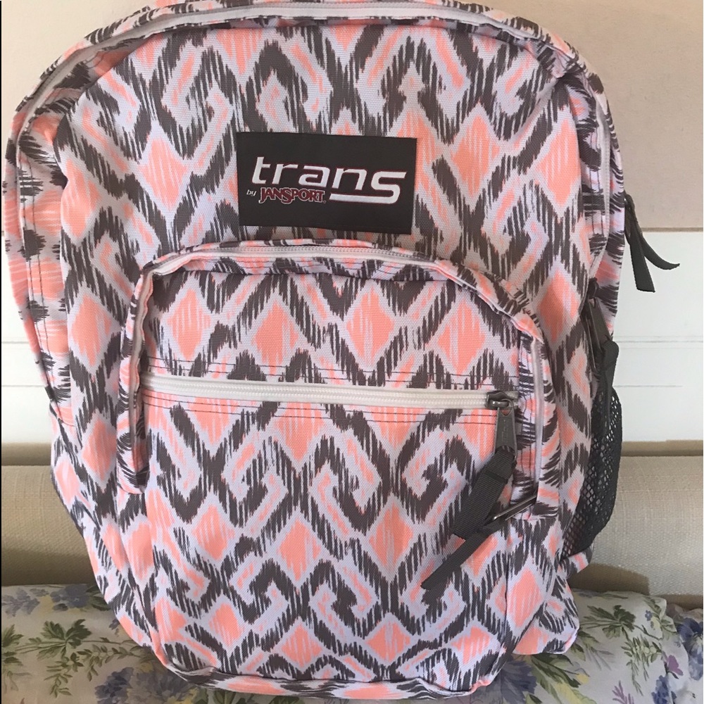 Trans by Jansport 17" Backpack Gray/Coral